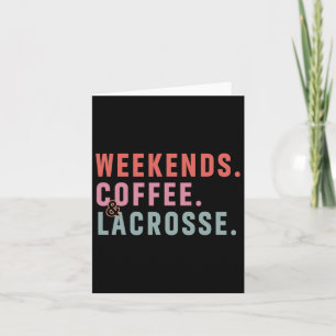 Tarjeta Fin de semana Café Lacrosse Mom Para Mujeres Lax J