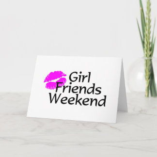 Tarjeta Fin de semana de las amigas