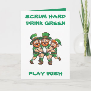 Tarjeta Fin de semana de San Patricio y travesuras del día