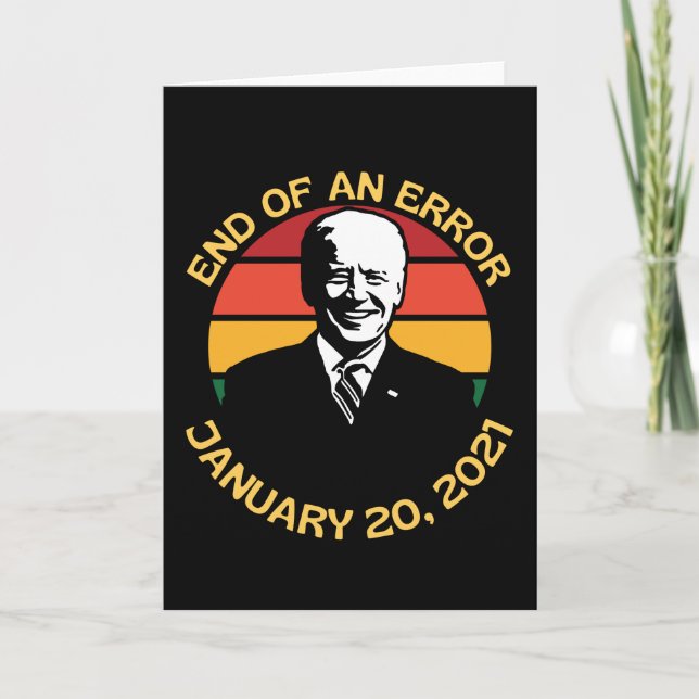 Tarjeta Fin De Un Error 20 De Enero De 2021 Biden (Anverso)