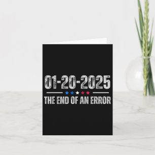 Tarjeta Fin de un error 20 de enero de 2025 inauguración T