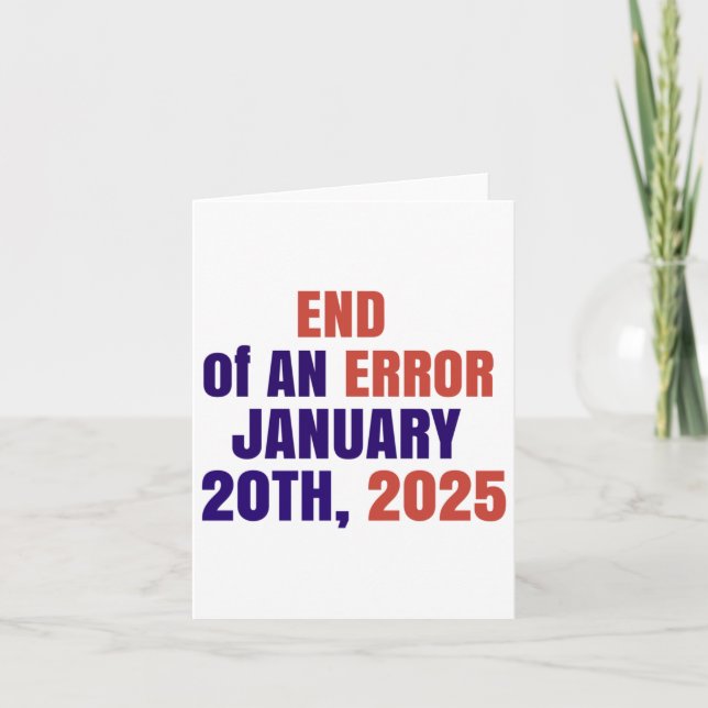 Tarjeta Fin De Una Inauguración De Error 2025 Elecciones 2 (Anverso)