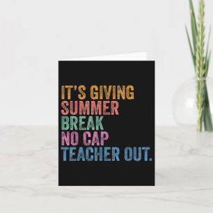 Tarjeta Fin Del Año Escolar Salto De Verano No Té Cap