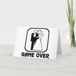 Tarjeta Fin del juego boda divertido