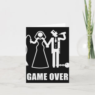 Tarjeta Fin del juego (jga Bride Y Groom New Whip Beer W)