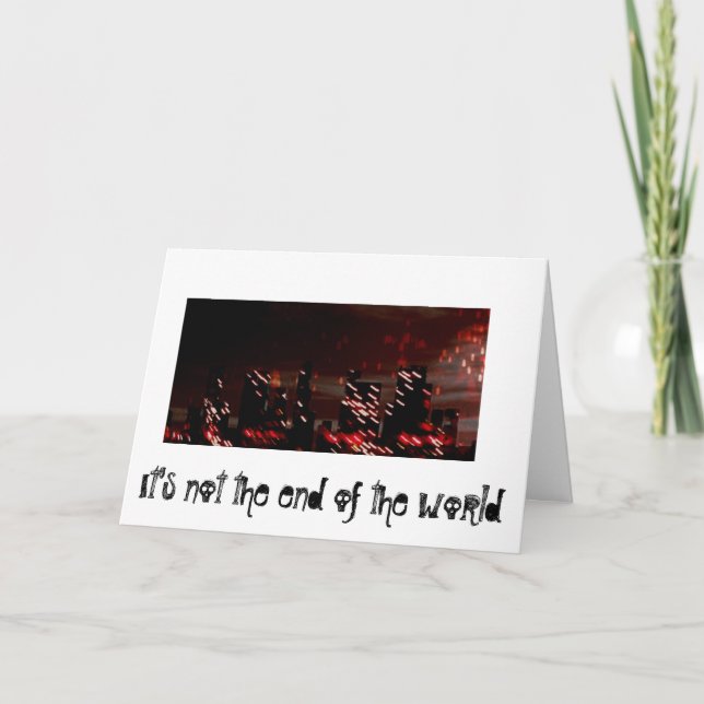 Tarjeta Fin del mundo (saludos de la Agencia) (Anverso)