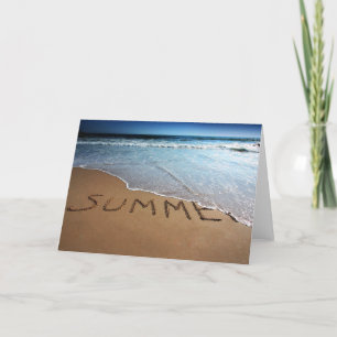 Tarjeta Fin del verano en la costa de California