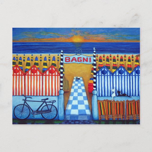 Tarjeta final de verano italiana de Lisa Lorenz (Anverso)