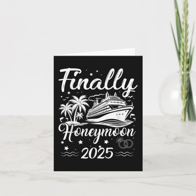 Tarjeta Finalmente Honeymooning 2025 Romantic Cruise Honey (Anverso)