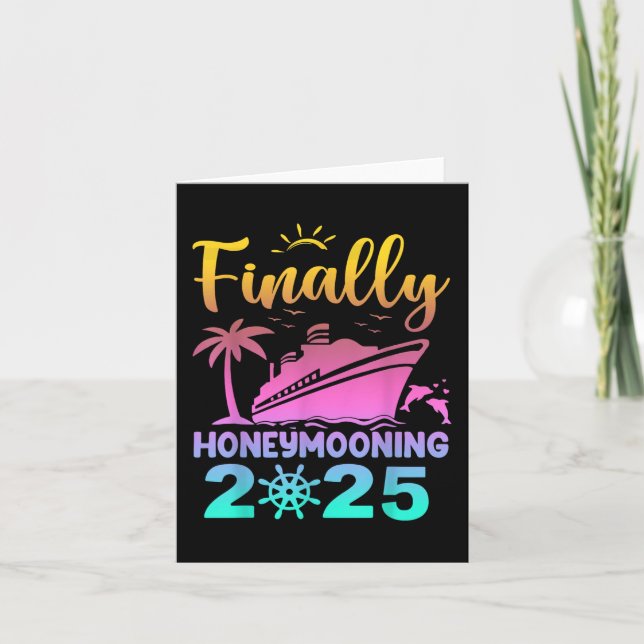Tarjeta Finalmente Honeymooning 2025 Romantic Cruise Honey (Anverso)