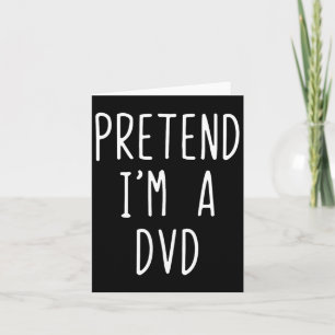 Tarjeta Finge Que Soy Un Disfraz De Dvd Halloween Divertid