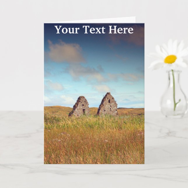 Tarjeta Finlaggan personalizable, Escocia (Planta pequeña)