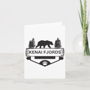 Tarjeta Fiordos de Kenia Vida Silvestre Alaska Camping S