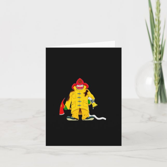 Tarjeta Firefighter Smoke Alarms Dont Save Lives  (Anverso)