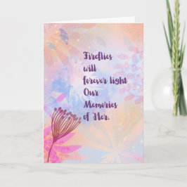 Tarjeta Fireflies’ Flight Sympathy Card – Loss of a Child