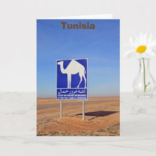Tarjeta Firma de camellos, Túnez