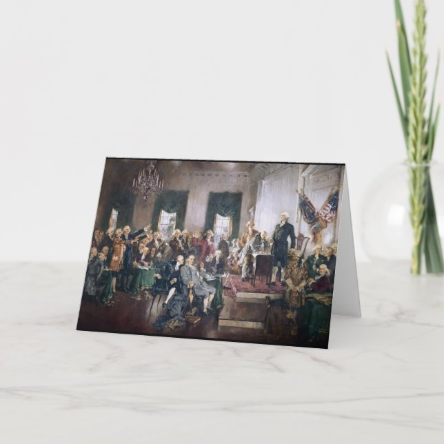 Tarjeta Firma de la Constitución de los Estados Unidos por (Anverso)