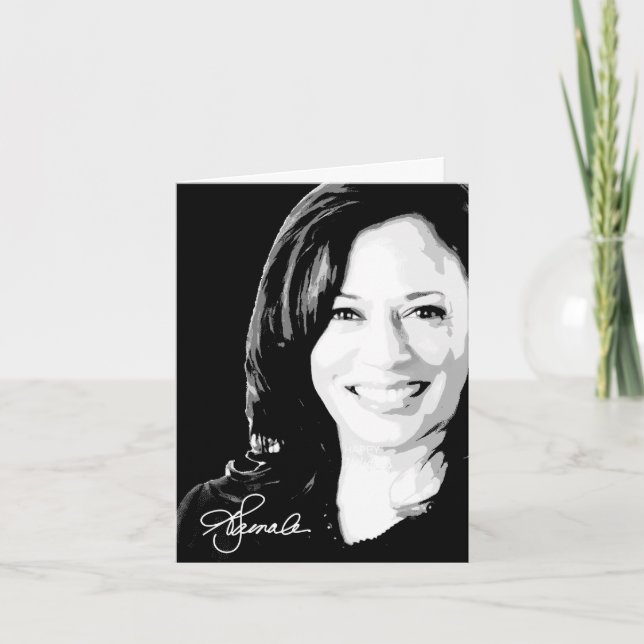 Tarjeta Firma Kamala Harris (Anverso)