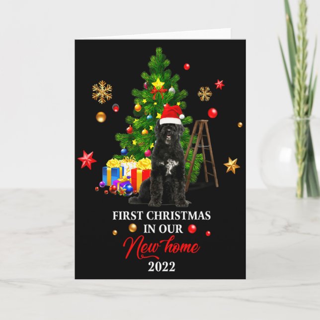 Tarjeta First Christmas In Our New Home Xmas Gift For Barb (Anverso)