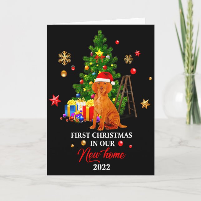 Tarjeta First Christmas In Our New Home Xmas Gift For Vizs (Anverso)