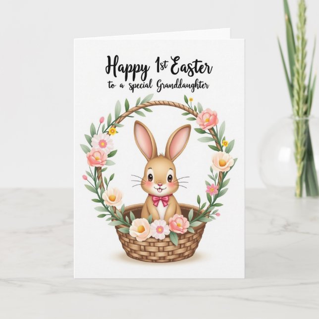 Tarjeta First Easter Granddaughter Card (Anverso)