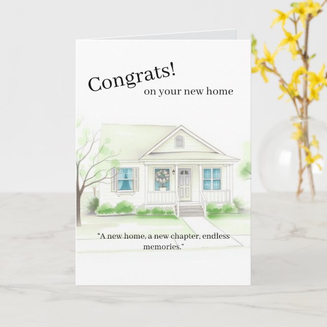 Tarjeta First Home Purchase Card  (flor amarilla)