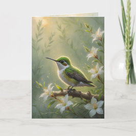 Tarjeta First Light Kin Hummingbird Greeting Card
