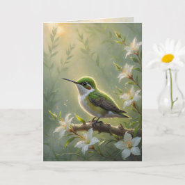 Tarjeta First Light Kin Hummingbird Greeting Card