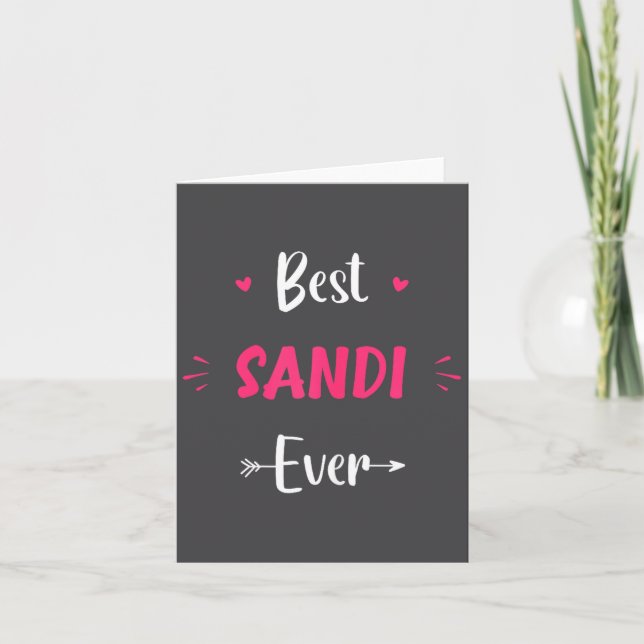 Tarjeta First Name Sandi Funny Quote Sandi  (Anverso)