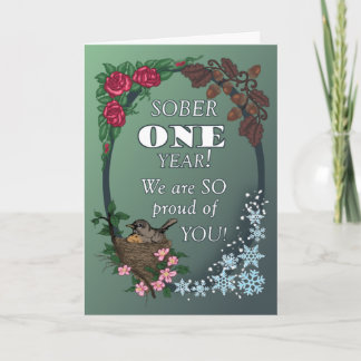 Tarjeta First Year Sober Anniversary Card from Group