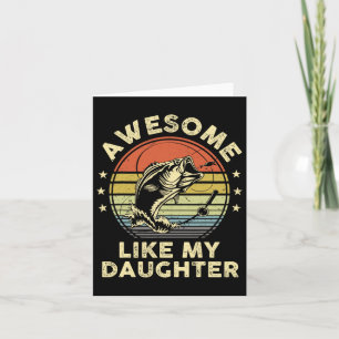 Tarjeta Fish Dad Graciosa Fi Como Mi Hija Camisa B