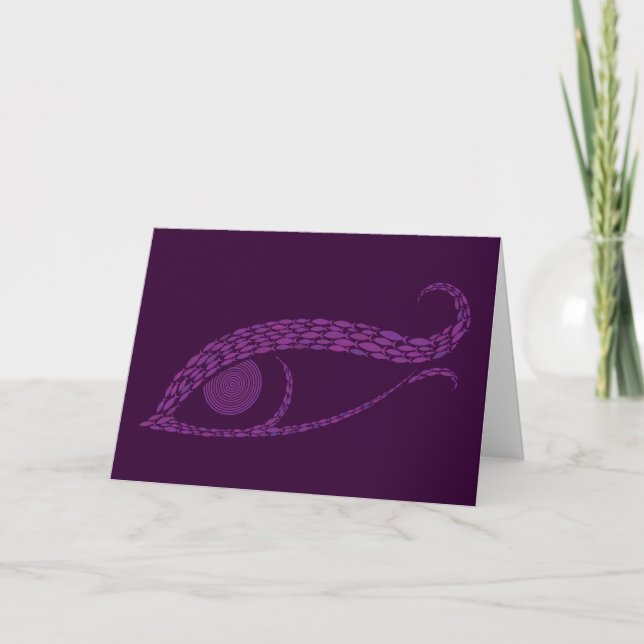 Tarjeta Fish Eye Abstract Art Card (Anverso)