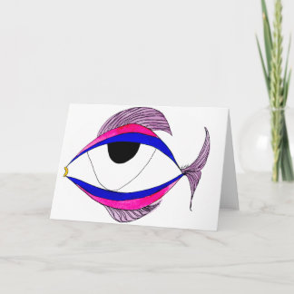 Tarjeta Fish Eye Notecard