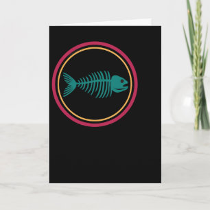 Tarjeta Fishbones Ska Punk Hombres Mujeres Día del Padre