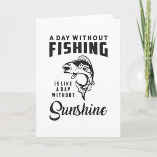 Tarjeta Fishing Love Fishing Rod Fisherman Funny Gift Idea