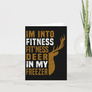 Tarjeta Fitness Deer In My Freezer Funny Deer Hunting Dad