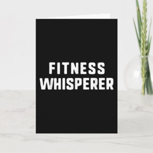 Tarjeta Fitness Whisperer Funny Entrenador Personal PT Gym