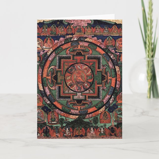 Tarjeta Five Deity Mandala (Anverso)