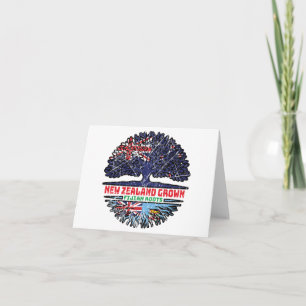 Tarjeta Fiyi Nueva Zelanda Raíces de Árbol de Nueva Zeland