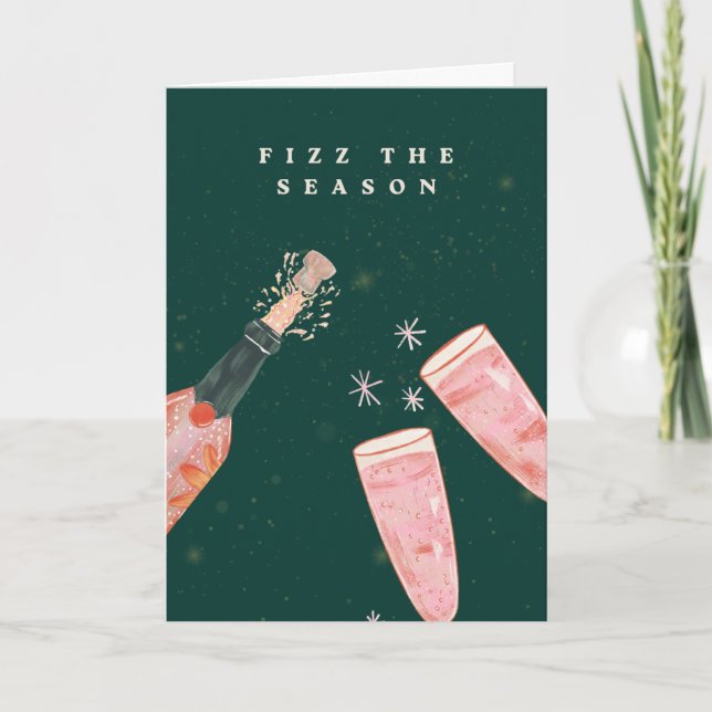 Tarjeta Fizz El Diseño De Los Navidades De Temporada (Anverso)