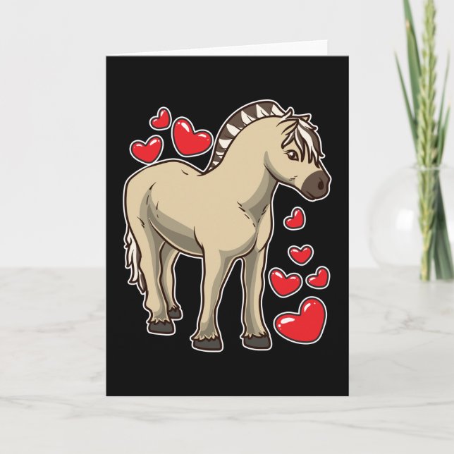 Tarjeta Fjord Horse Gift Idea (Anverso)