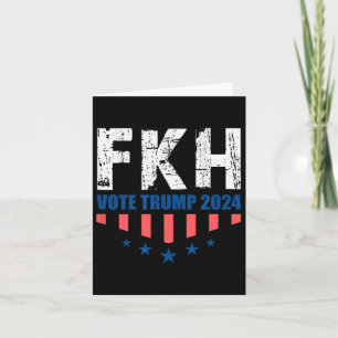 Tarjeta Fkh Trump 2024 Foxtrot Kilo Hotel Divertido