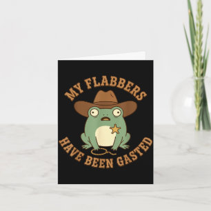 Tarjeta Flabbers han sido asustados payaso sheriff rana va