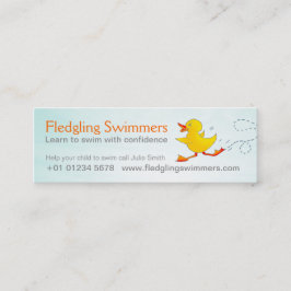 Tarjeta flaca de la promoción del negocio del