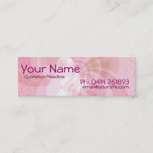 Tarjeta flaca del perfil de Abstract_Pink