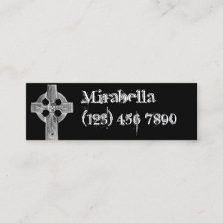 Tarjeta flaca del perfil de la piedra sepulcral