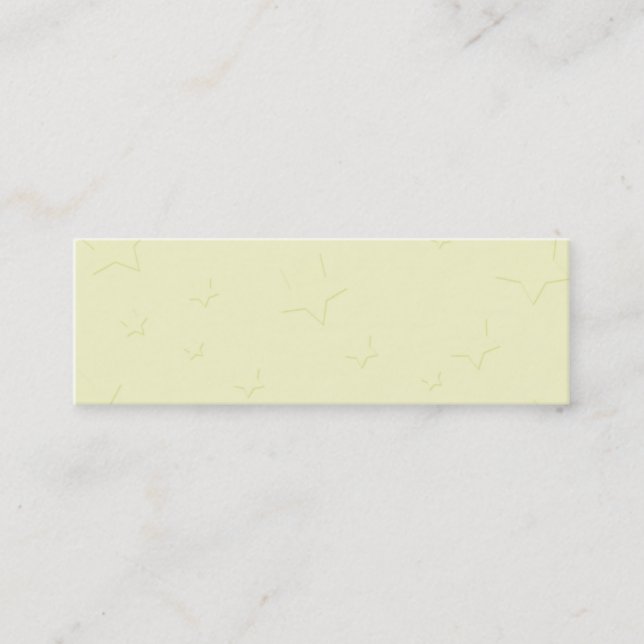 Tarjeta flaca del perfil de las estrellas (Anverso)