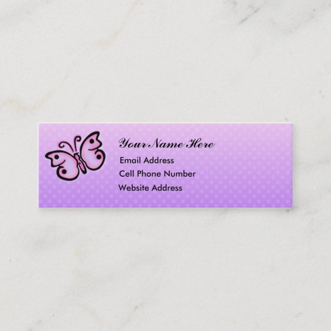 Tarjeta flaca del perfil del alcohol de la (Anverso)