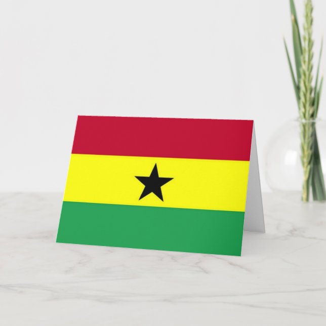 Tarjeta Flag of Ghana (Anverso)