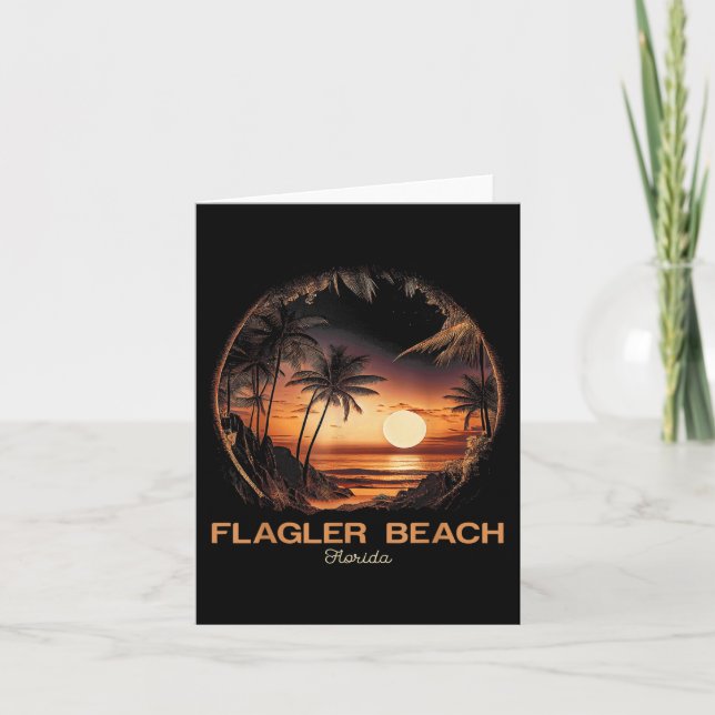 Tarjeta Flagler Beach Florida (Anverso)